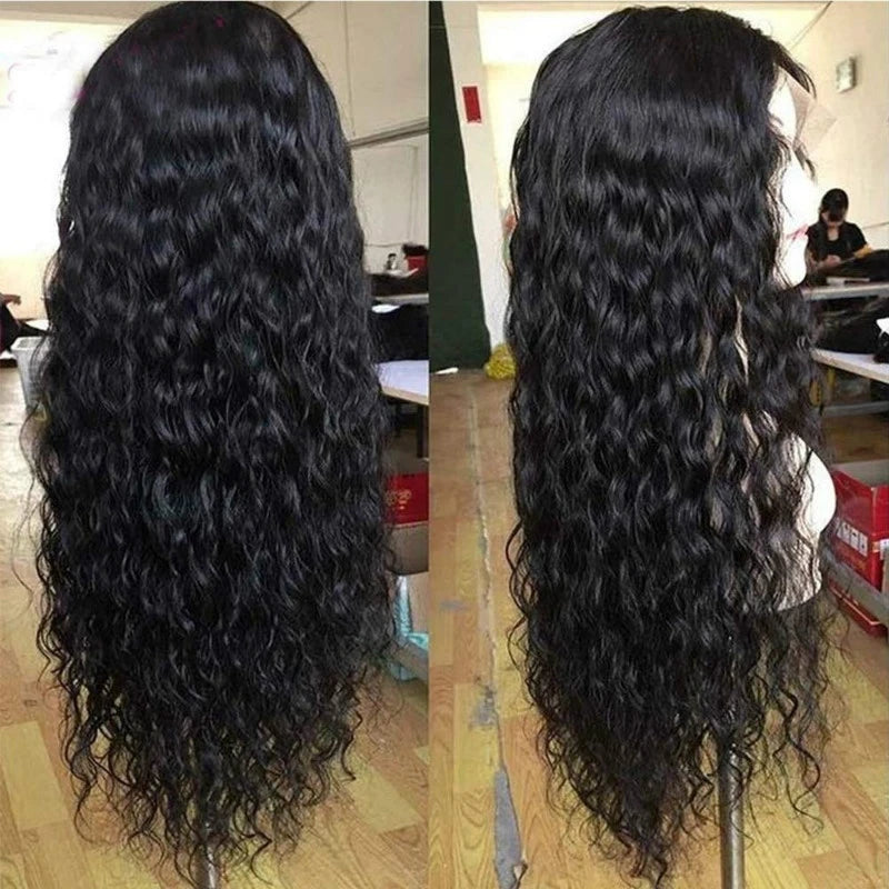 Curly Middle-Part Synthetic Wig