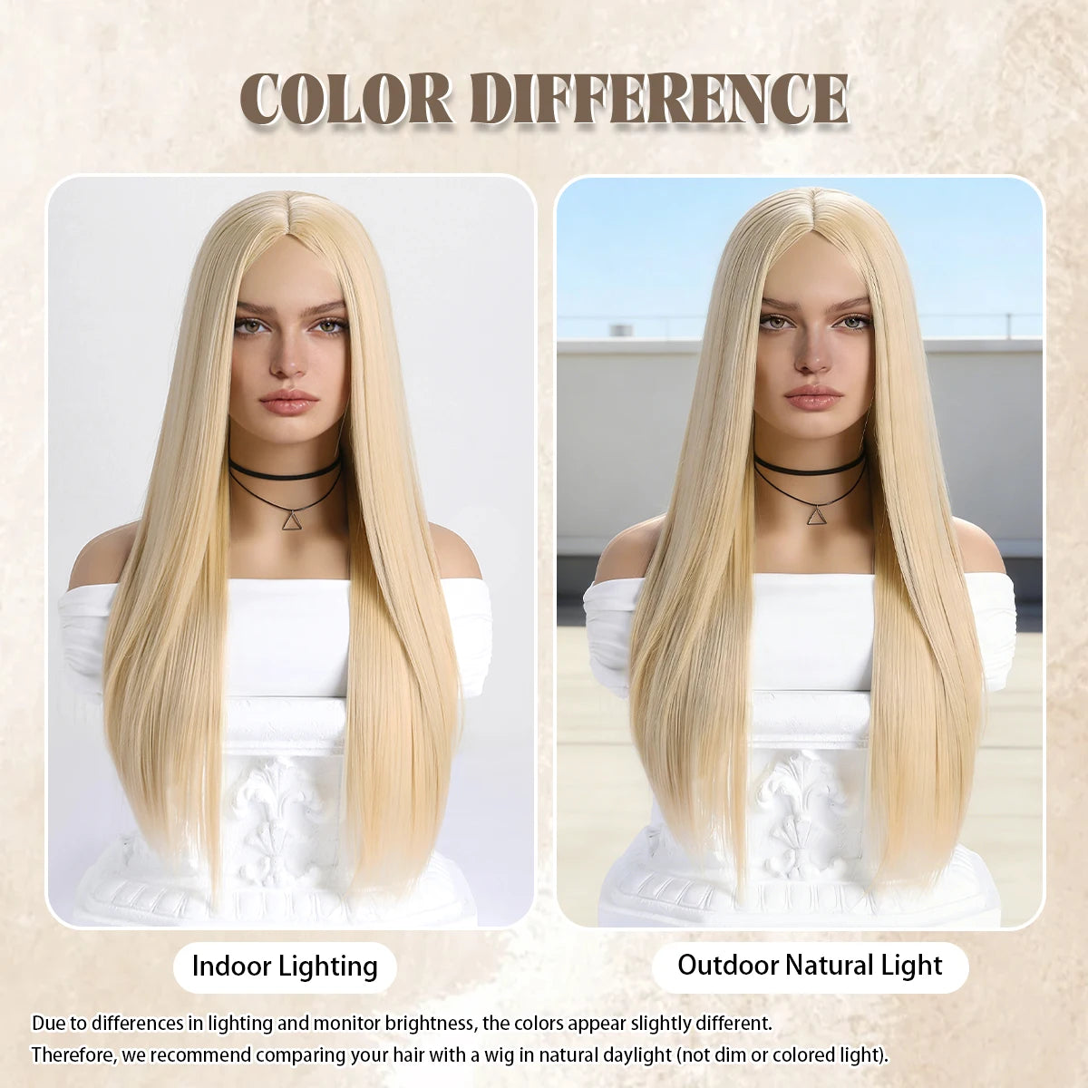 Wig with Bangs for Women  Long Straight Heat Resistant Synthetic Wig for Daily Use, Party, Halloween, Cosplay 26 Inch Wig for