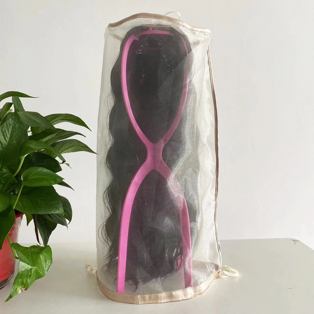 Crown Wig Travel Organiser — Drawstring Storage Bag