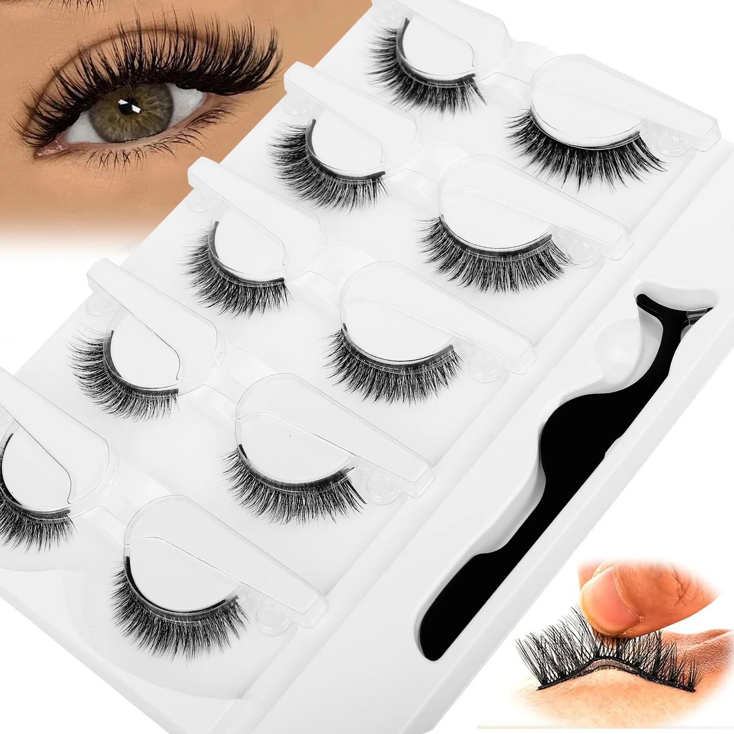 Self-Adhesive 3D Lashes — 5 Pack