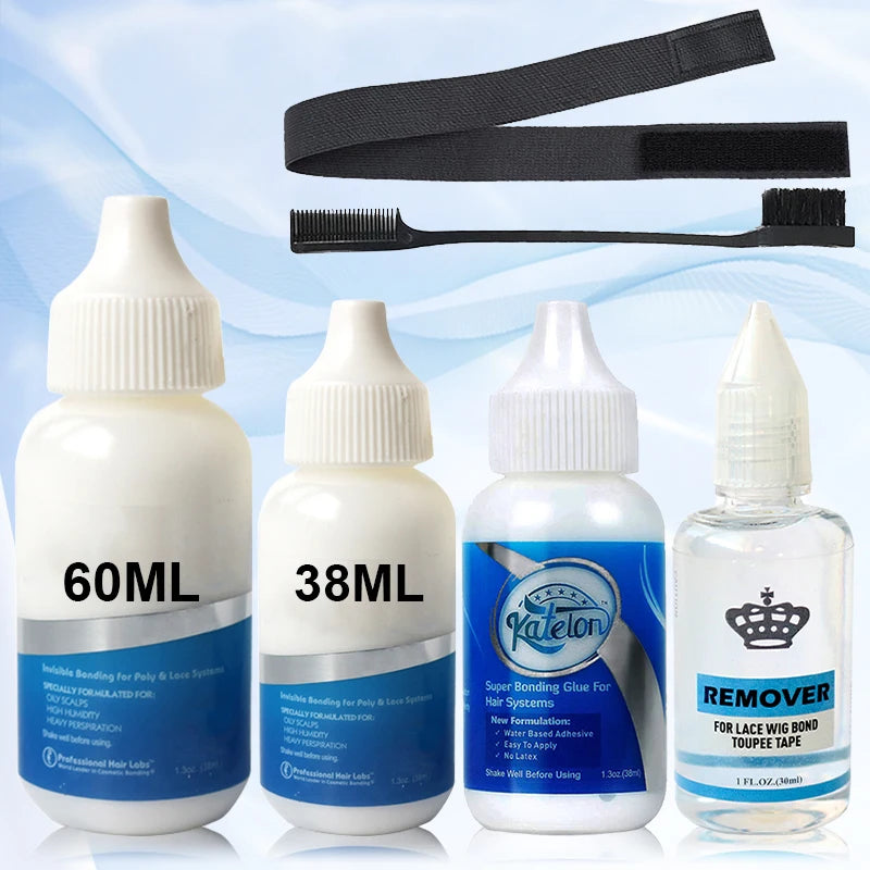 Crown Invisible Wig Bonding Glue & Remover Set — Waterproof 30ml