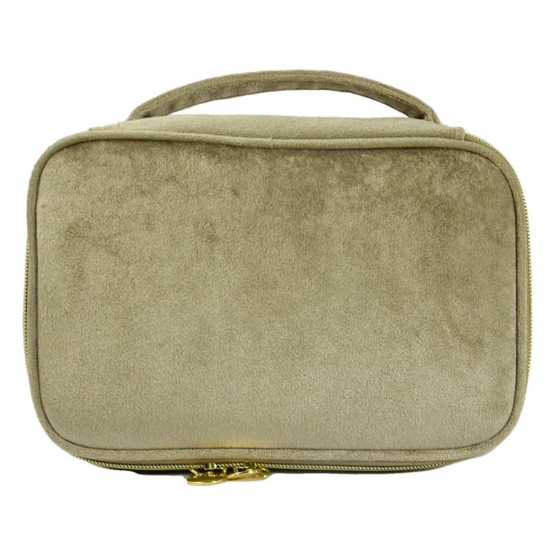 Crown Velvet Makeup Vanity Bag — Personalised