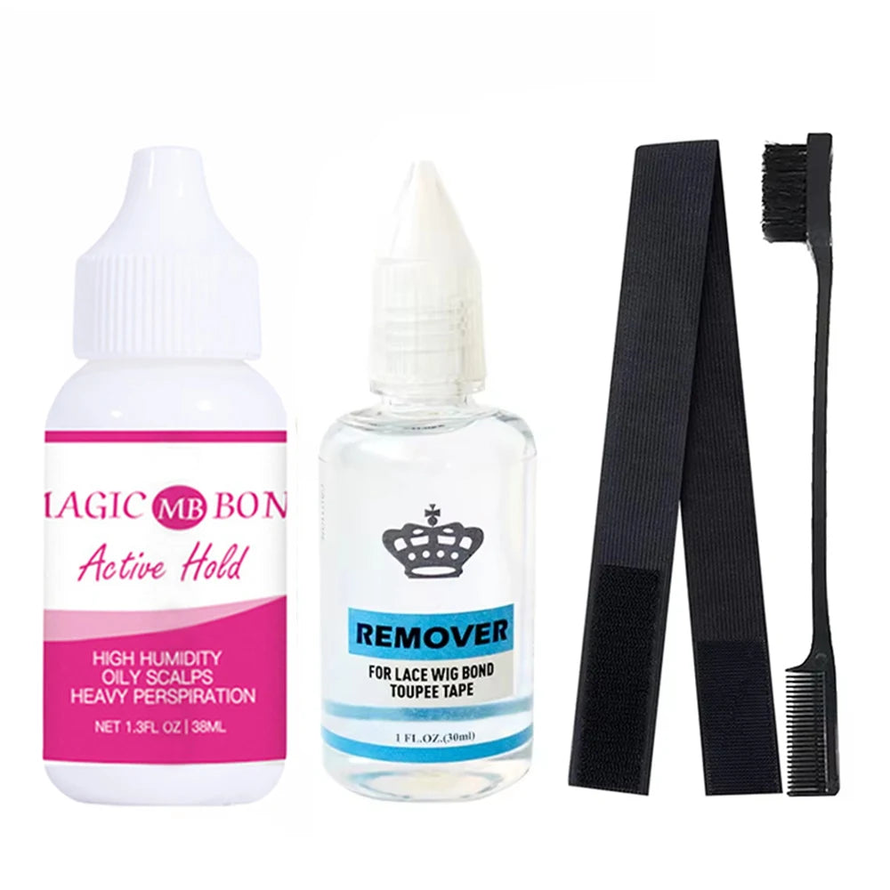 Crown Invisible Wig Bonding Glue & Remover Set — Waterproof 30ml