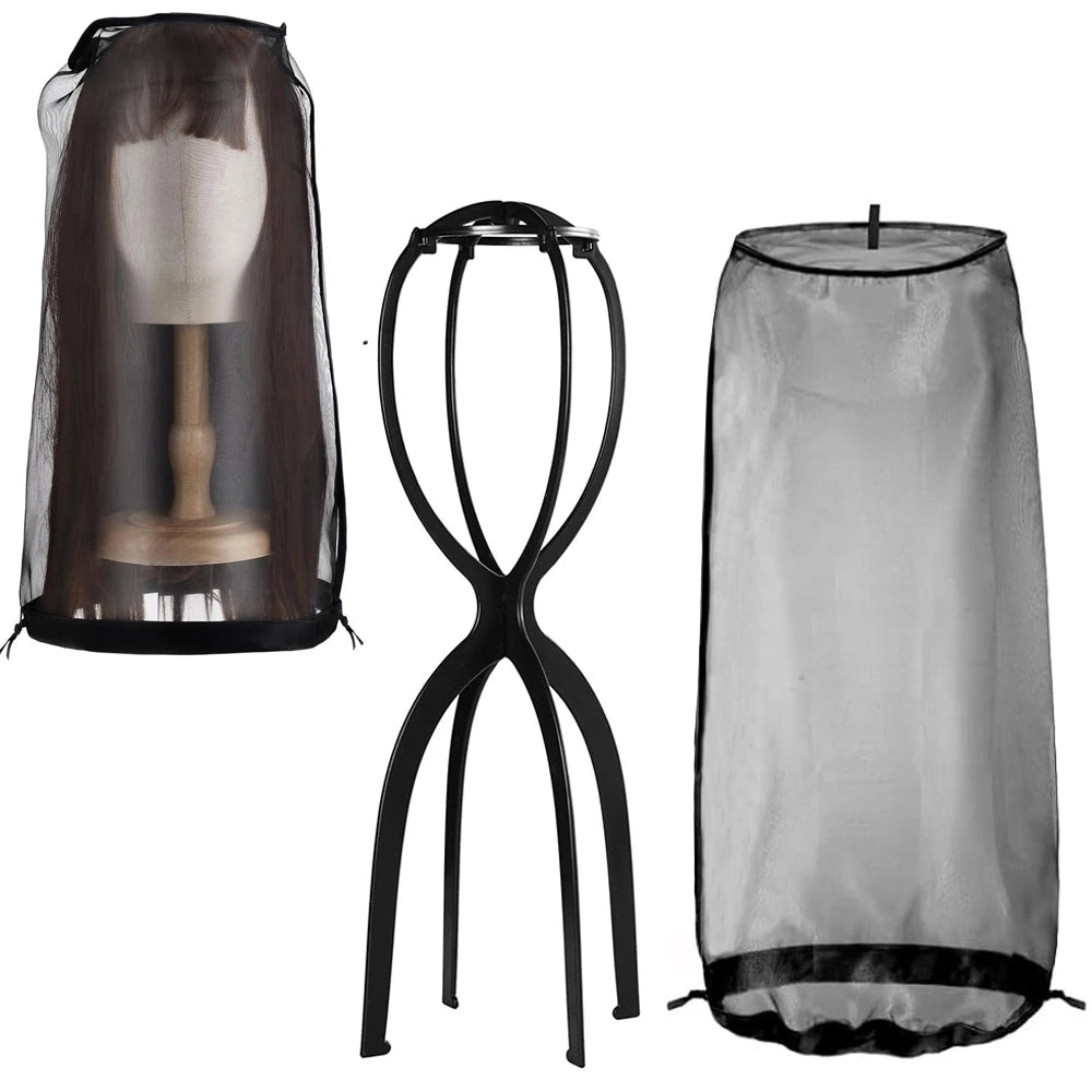 Crown Wig Travel Organiser — Drawstring Storage Bag