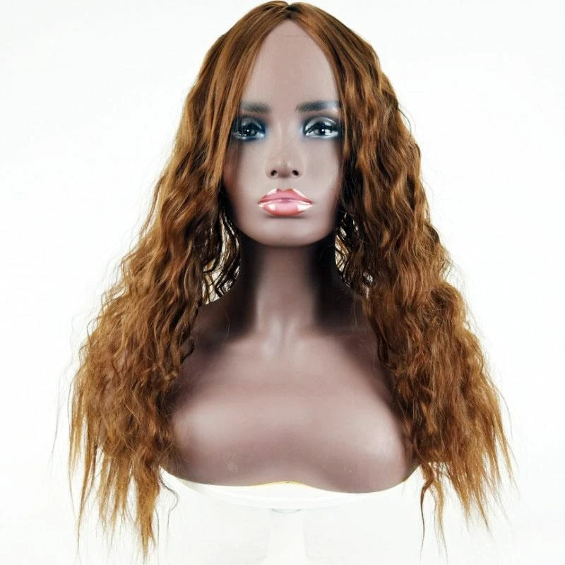 Curly Middle-Part Synthetic Wig