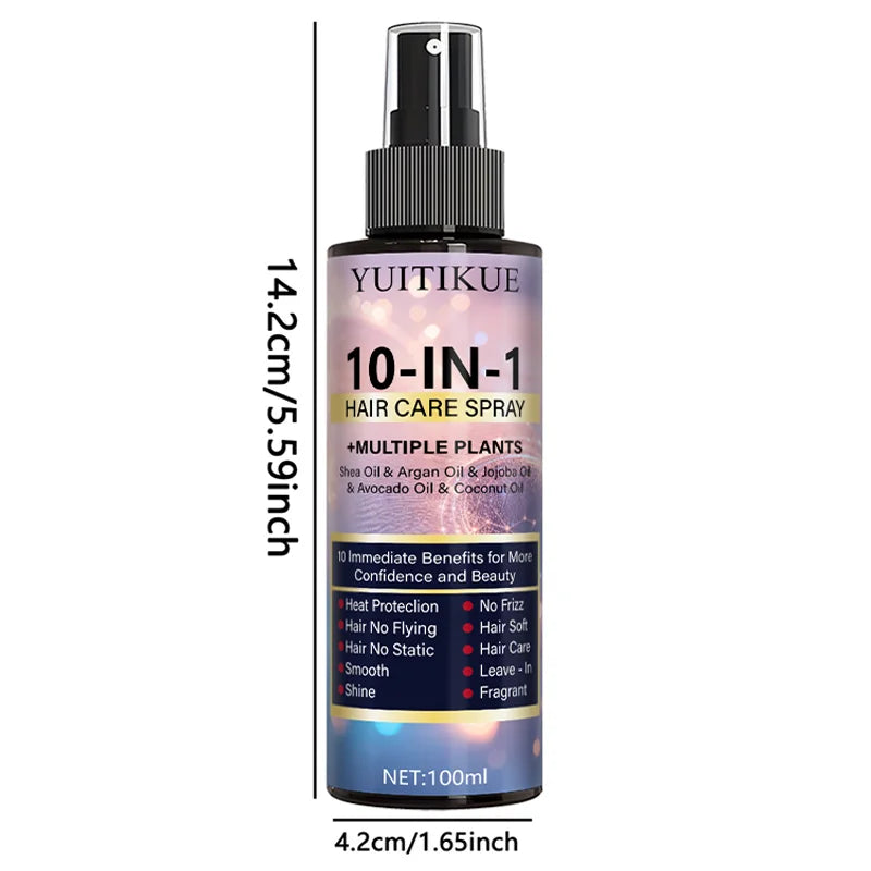 Crown 10-in-1 Hair Care Spray — Leave-In, Heat Protect & Anti-Frizz 100ml