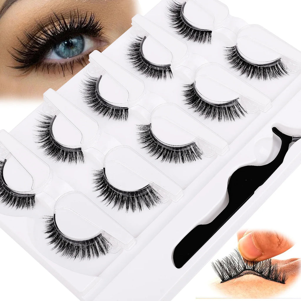 Self-Adhesive 3D Lashes — 5 Pack