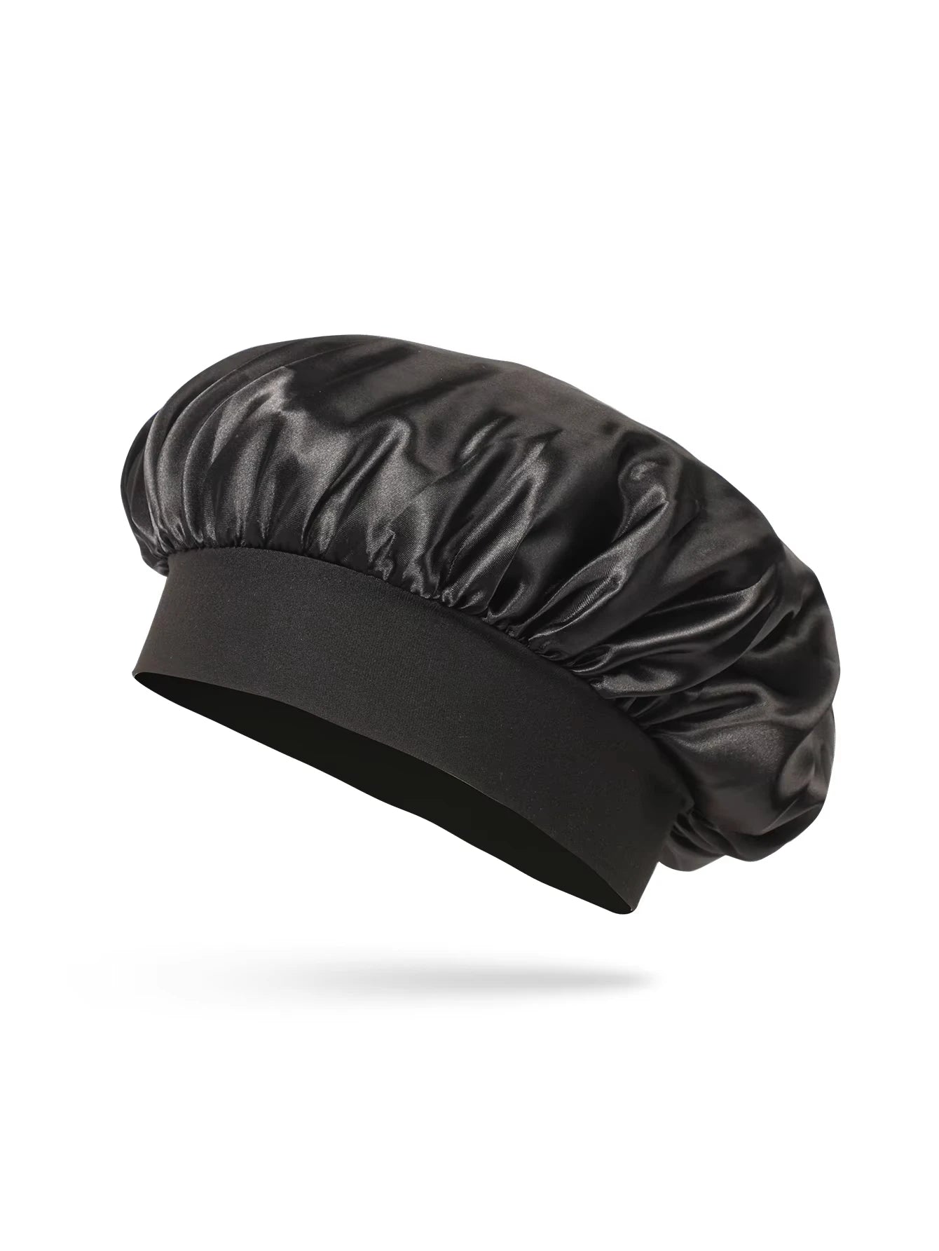 Satin Bonnet Silk Hair Bonnet for Sleeping, Sleep Bonnets for Women Large Wide Soft Band Sleep Cap for Curly Hair Braids