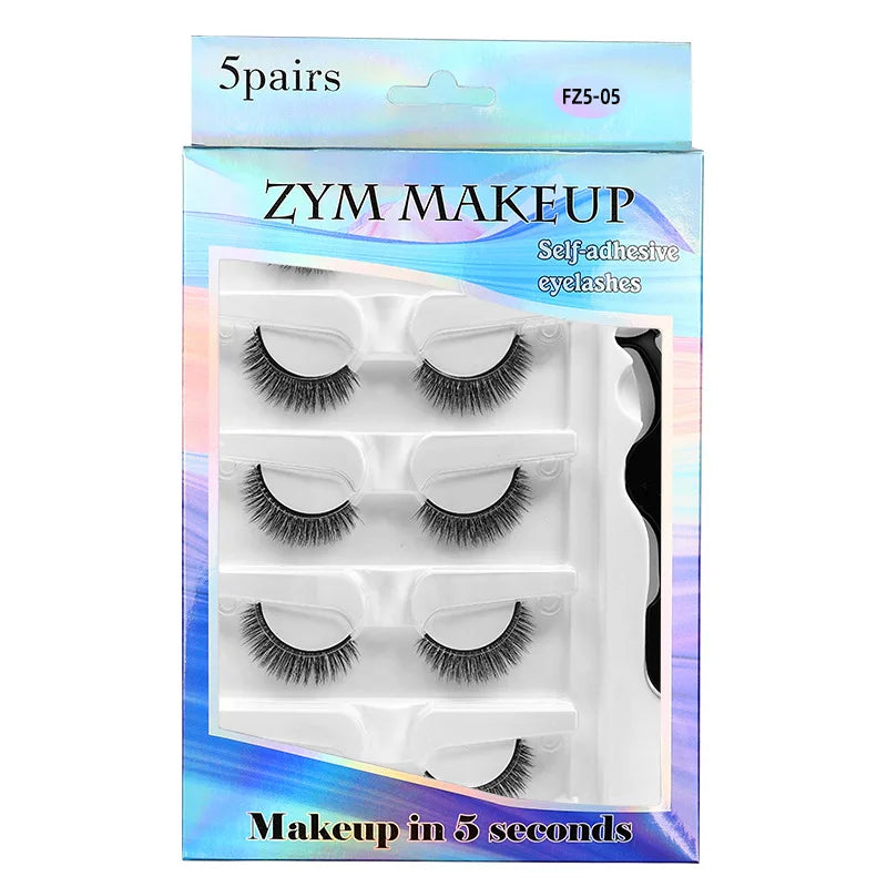 Self-Adhesive 3D Lashes — 5 Pack
