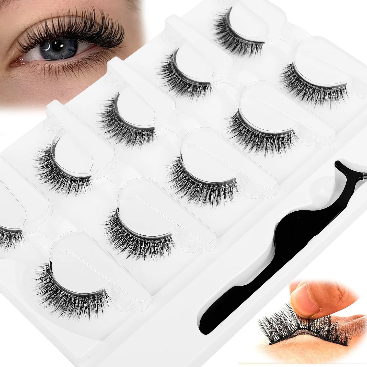 Self-Adhesive 3D Lashes — 5 Pack