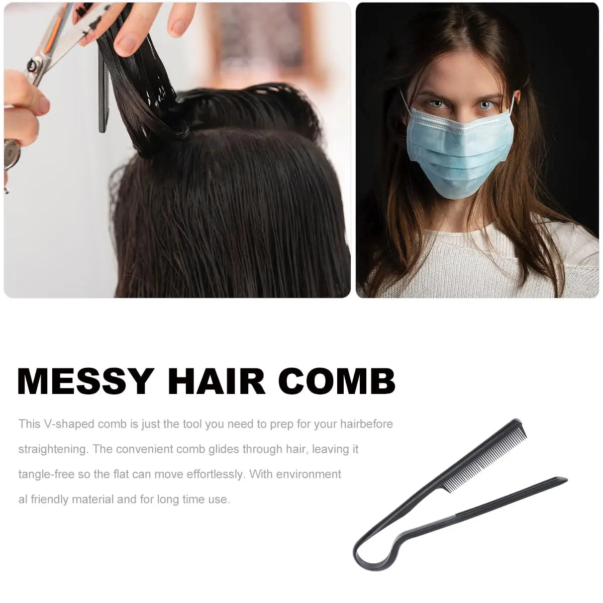 V-Shape Hair Sectioning Clips — Set