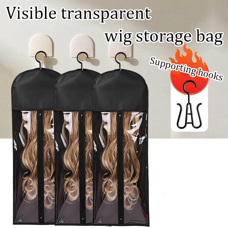 Crown Dust-Proof Wig Storage Bag with Hanger