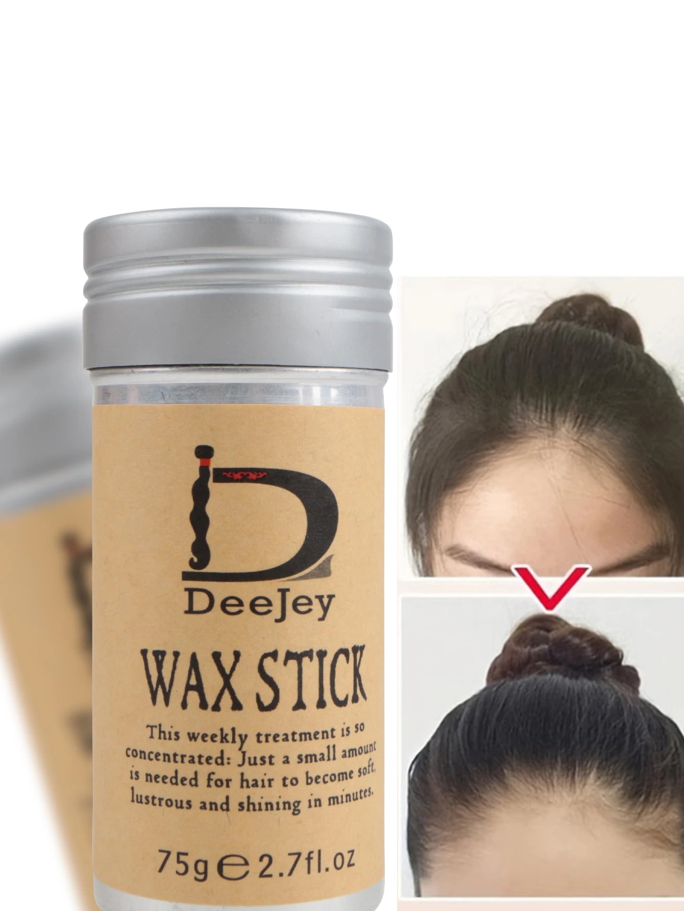 Crown Wig Edge Control Wax Stick Kit — With Comb, Bristle & Edge Brush