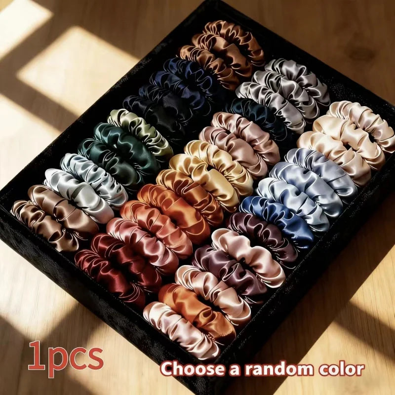 Crown Satin Hair Scrunchies — 19 Pack