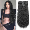 Crown Clip-In Hair Extensions — 6 Piece Straight