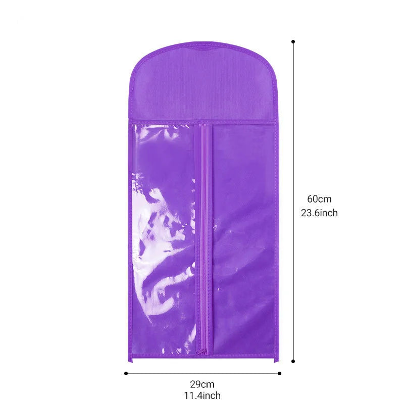 Crown Transparent Wig Storage Bag — Zip