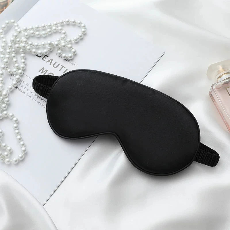 Crown Blackout Silk Sleep Mask — Adjustable